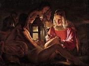 Maurice quentin de la tour Saint Sebastian Tended by Irene oil painting